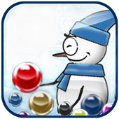 Winter bubble shoot icon