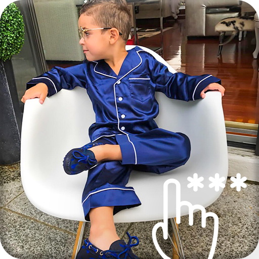 Stylish Little Boy Fashion PIN Unlock Lock Slide icon