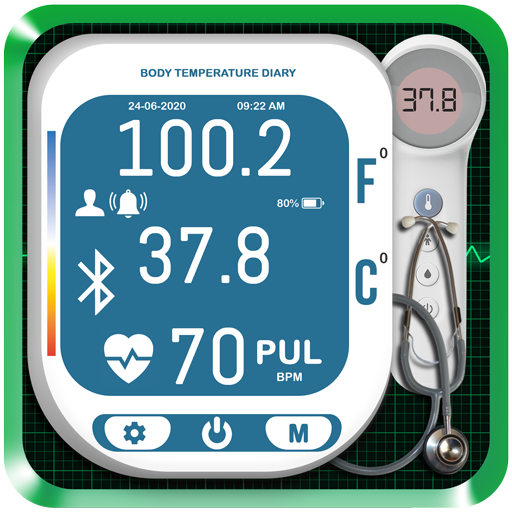 Body Temperature Thermometer Diary icon
