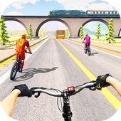 Extreme Bicycle Racing 2019: Highway City Rider icon