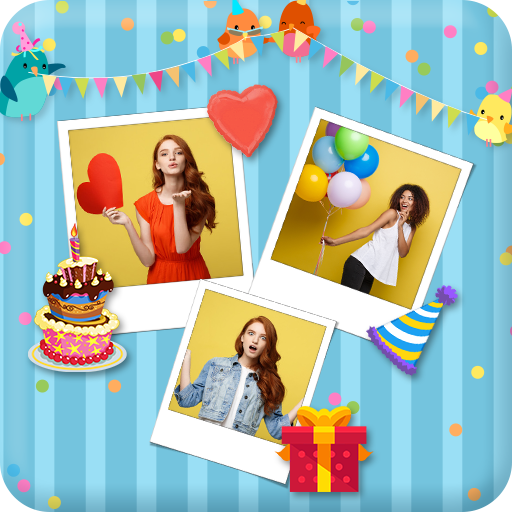 Birthday - Photo Collage,Greeting card,Photo Frame иконка