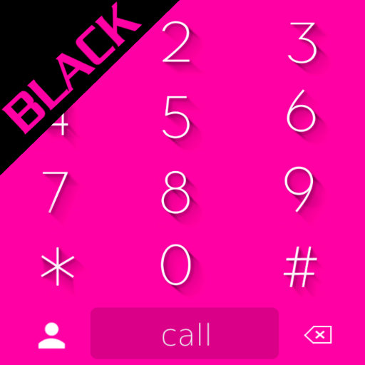 THEME MATERIAL PINK BLACK EXDIALER icon