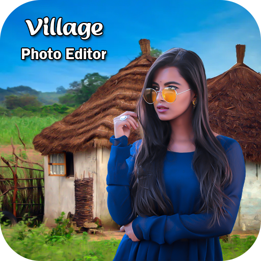 Village Photo Frame : Photo Cut Paste icon
