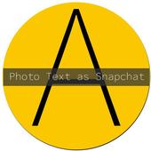Photo Text as Snapchat icon