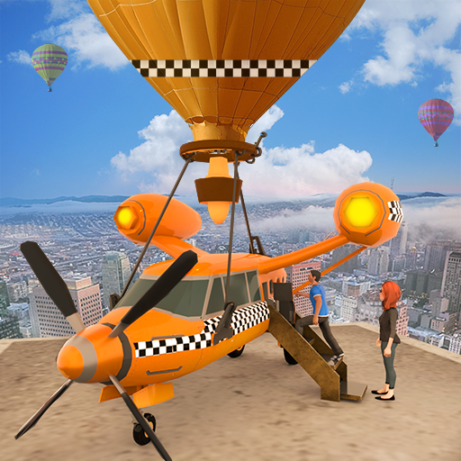Flying Taxi Simulator: Air Balloon Taxi Driving 3D icon