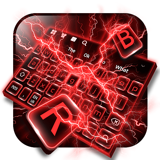 Red Lightning Keyboard icon