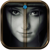 Girl Zip Lock Screen icon