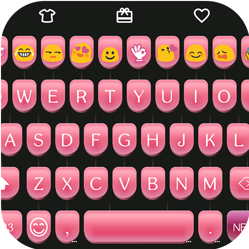 Pink Type Writer Keyboard Skin icon
