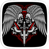 Winged Skull with Sword Theme icon
