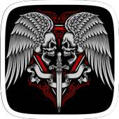 Winged Skull with Sword Theme on 9Apps