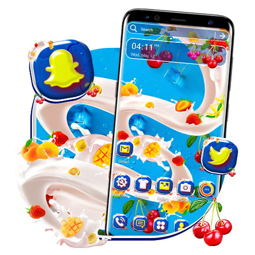 Milky Fruit Theme Launcher icon