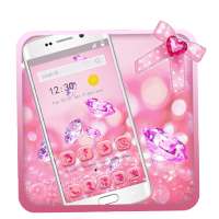 Pink Rose Gold Giltter Silk Diamond on 9Apps