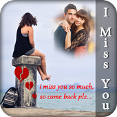 Miss You Photo Frame icon