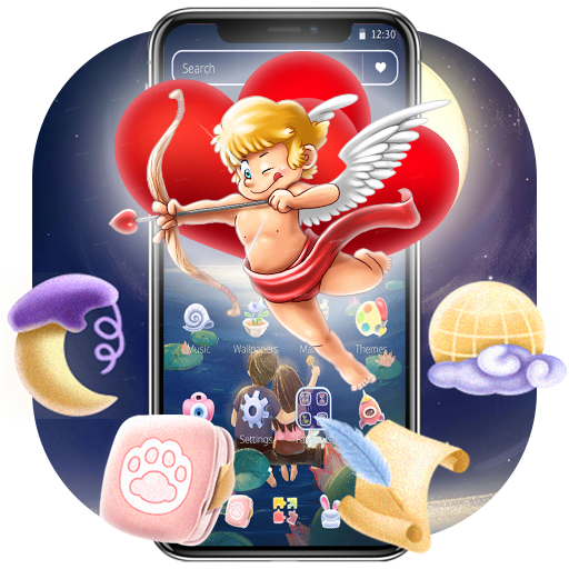 Romantic Couple Love Night Theme💏 आइकन