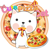 Cute Pizza Cat Keyboard Theme icon