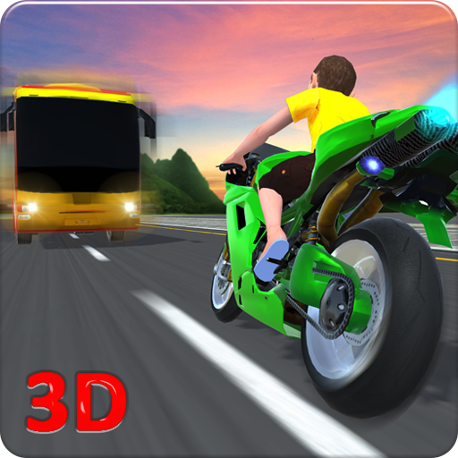 Kids School Highway Traffic Bike Racing icon