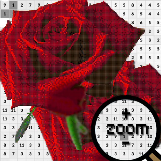 ikon Rose Flower Pixel Art-Color By Number New 2021