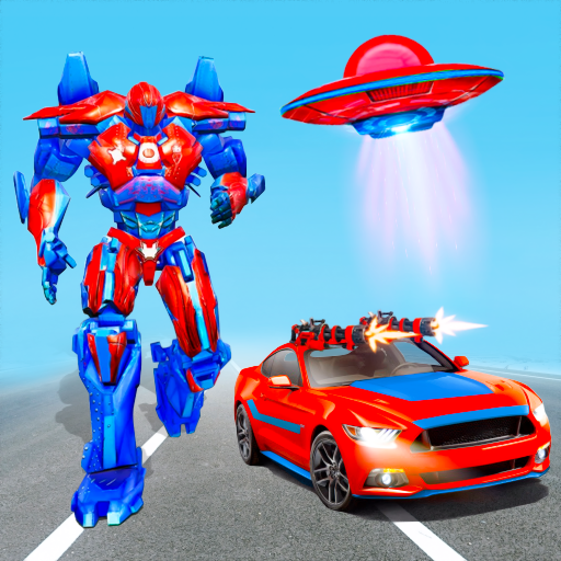 Flying Car Robot Transform - Spaceship Robot Games icon
