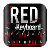 Black Red Keyboard icon