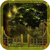 Colorful forest wallpaper icon