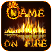 Fire Name Text icon