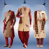Man Sherwani Photo Suit on 9Apps