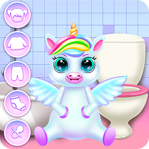 Cute Little Unicorn Caring and Dress Up icon