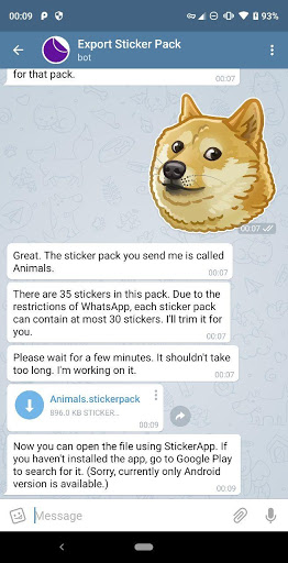 StickerApp: Telegram & LINE stickers in WhatsApp screenshot 2