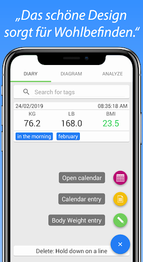 Körpergewicht Tagebuch screenshot 2