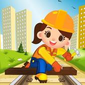 Build Train Station: Construct Railway Track Game icon