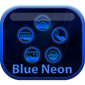 Smart Launcher Blue Neon icon