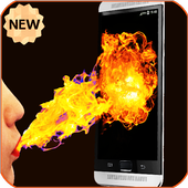 Fire Screen Prank- Fire in Phone with Fire Sound icon