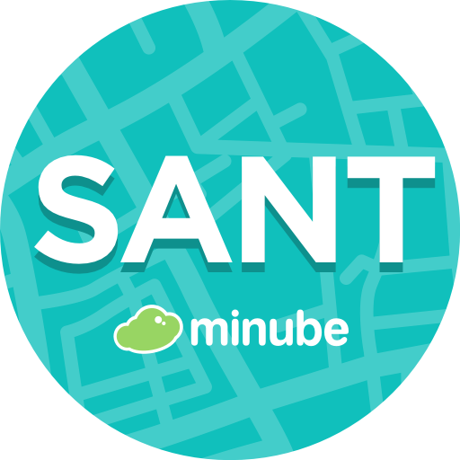 Santorini Travel Guide in English with map icon