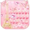 Pink Rose Paris Keyboard Theme on 9Apps
