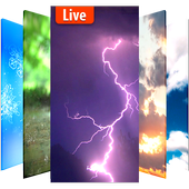 Animated weather live wallpaper&amp; background icon