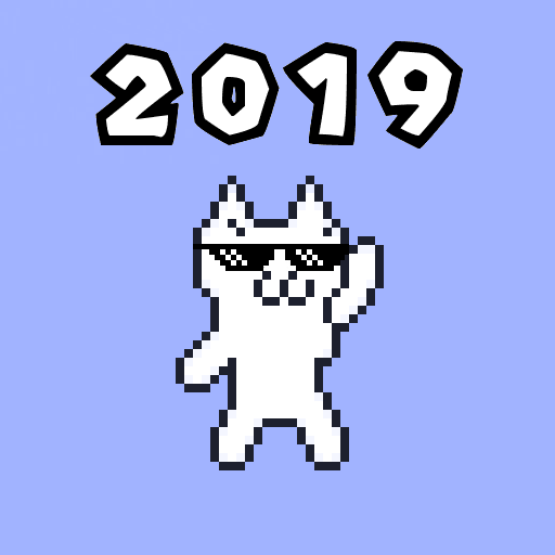 Cat syobon:2019/8 bit action p icon