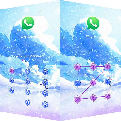 Snow Theme – AppLock icon