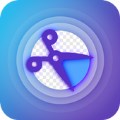 Magic photo cut icon