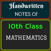 Handwritten Notes 10th Class Math आइकन