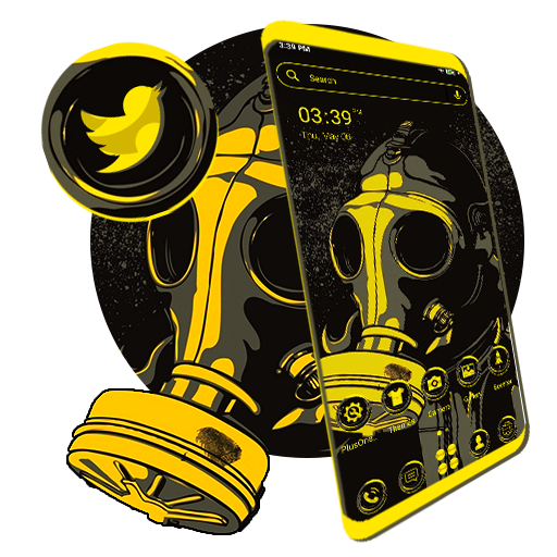 Gas Mask Boy Launcher Theme icon