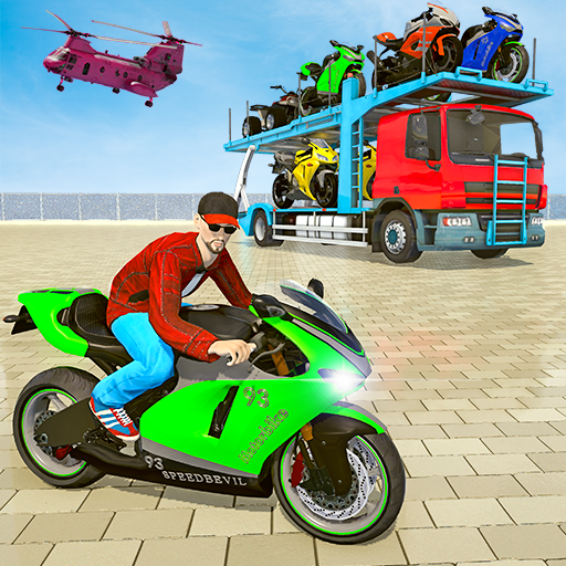 Moto Bike Transport Truck icon