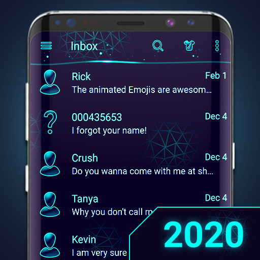 wa terbaru warna biru versi 2020 icon
