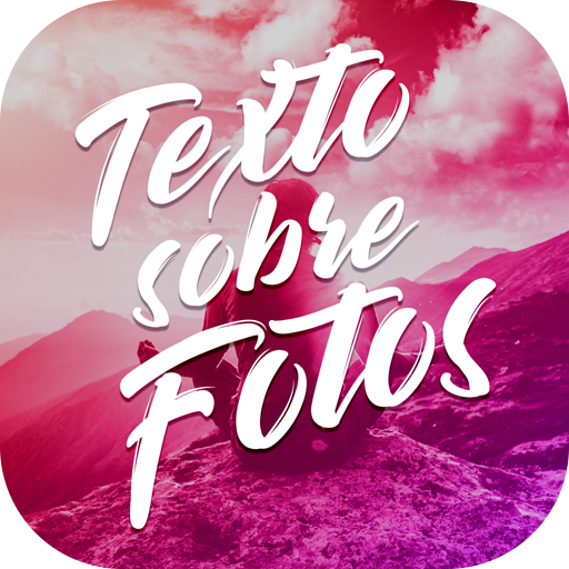 Texto sobre fotos icon