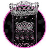 Sparkling Pink crown Theme icon