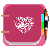 Diary With A Fingerprint Lock icon