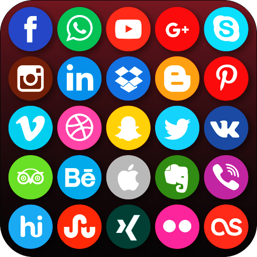 All Social Media Apps in one app-Social Activities icon