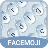 Glass Water Drop &amp; Rainy Mood Keyboard Theme icon