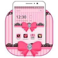 Salmon Lipstick Bowtie Theme on 9Apps