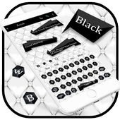 SMS Keyboard Black and White Theme icon