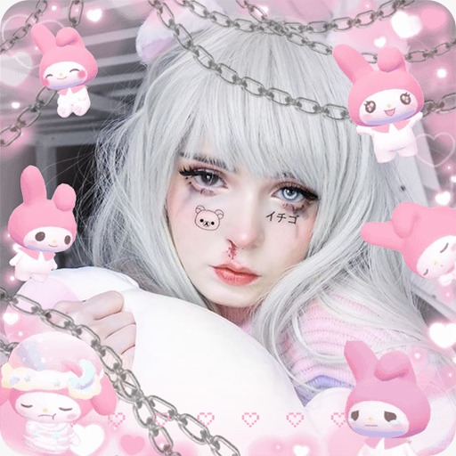 Live face sticker sweet camera Edit icon